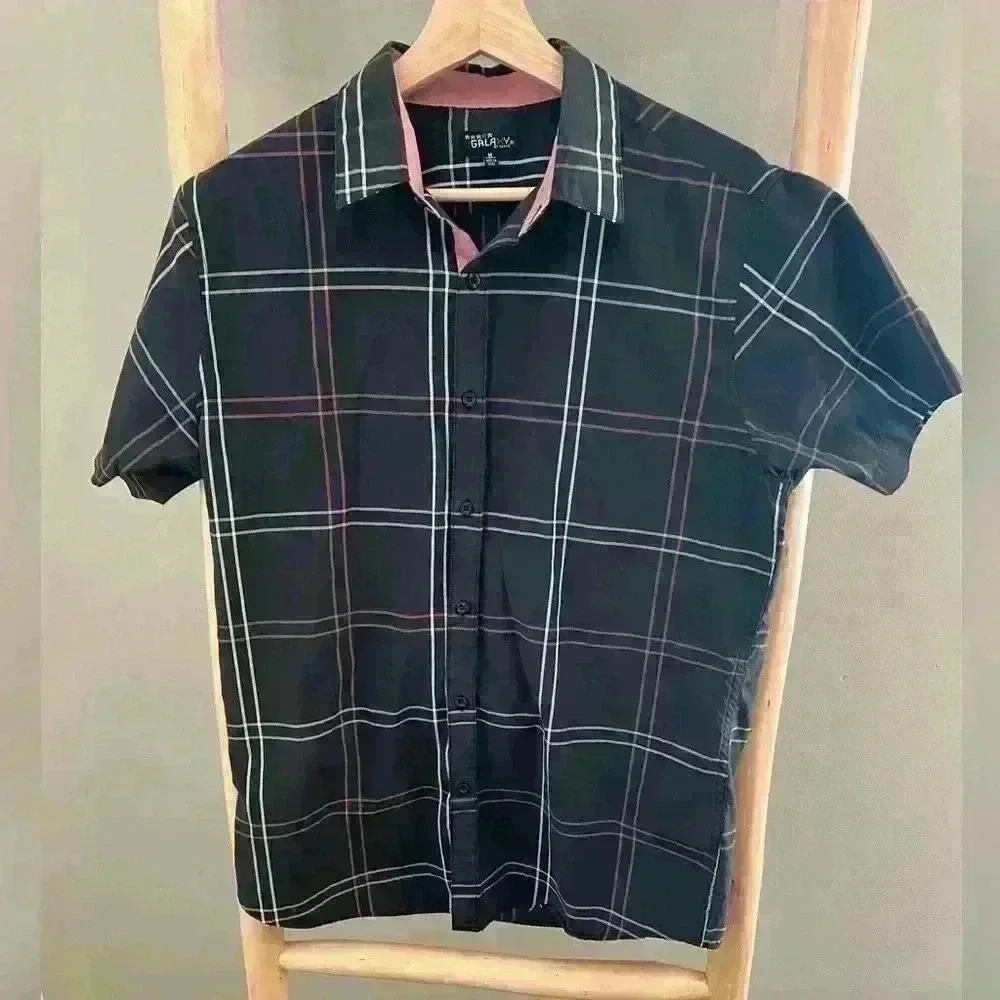 Galaxy Button Down Top Size Medium - image 1